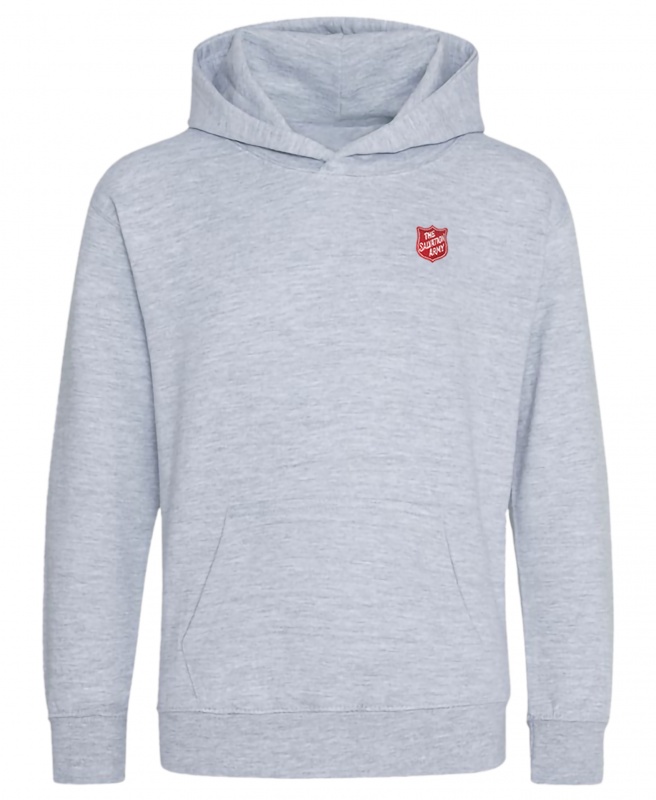 Sustainable Children's Hoodie in Light Grey